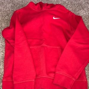 Red Nike hoodie